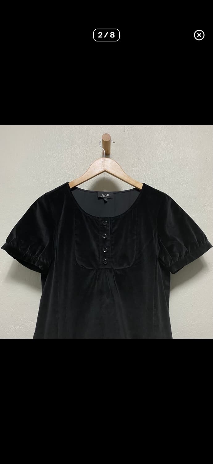 A.P.C. 아페쎄 벨벳 디자인 원피스 상품이미지2
