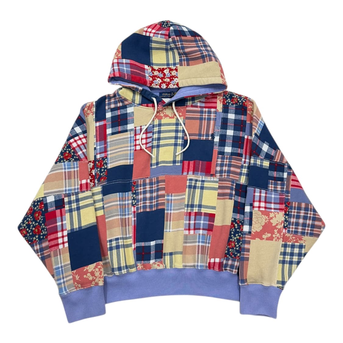 폴로 랄프로렌 신형 QR 패치워크 스웻 기모 후드티 XL 상품이미지1