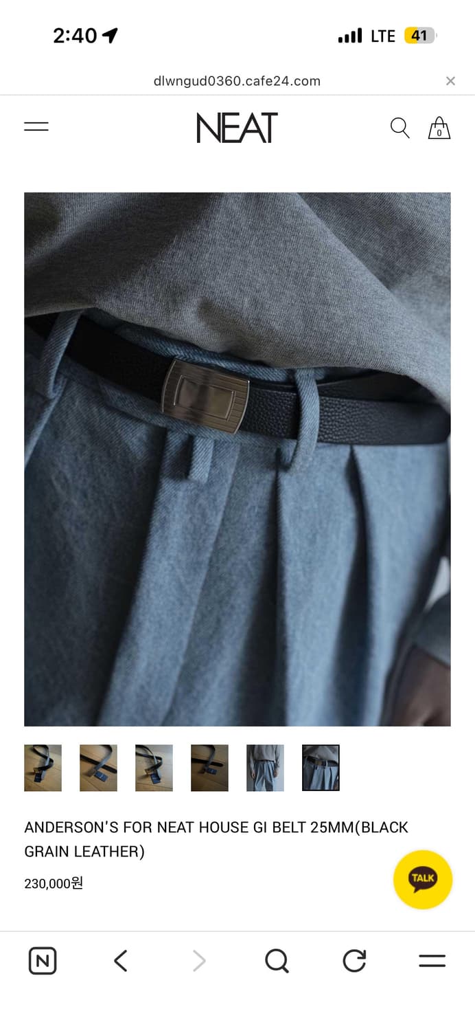 ANDERSON'S FOR NEAT HOUSE GI BELT 25MM 상품이미지4