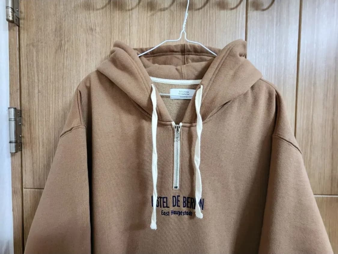 (F)여성 톰보이 기모 후드 롱 원피스 상품이미지2