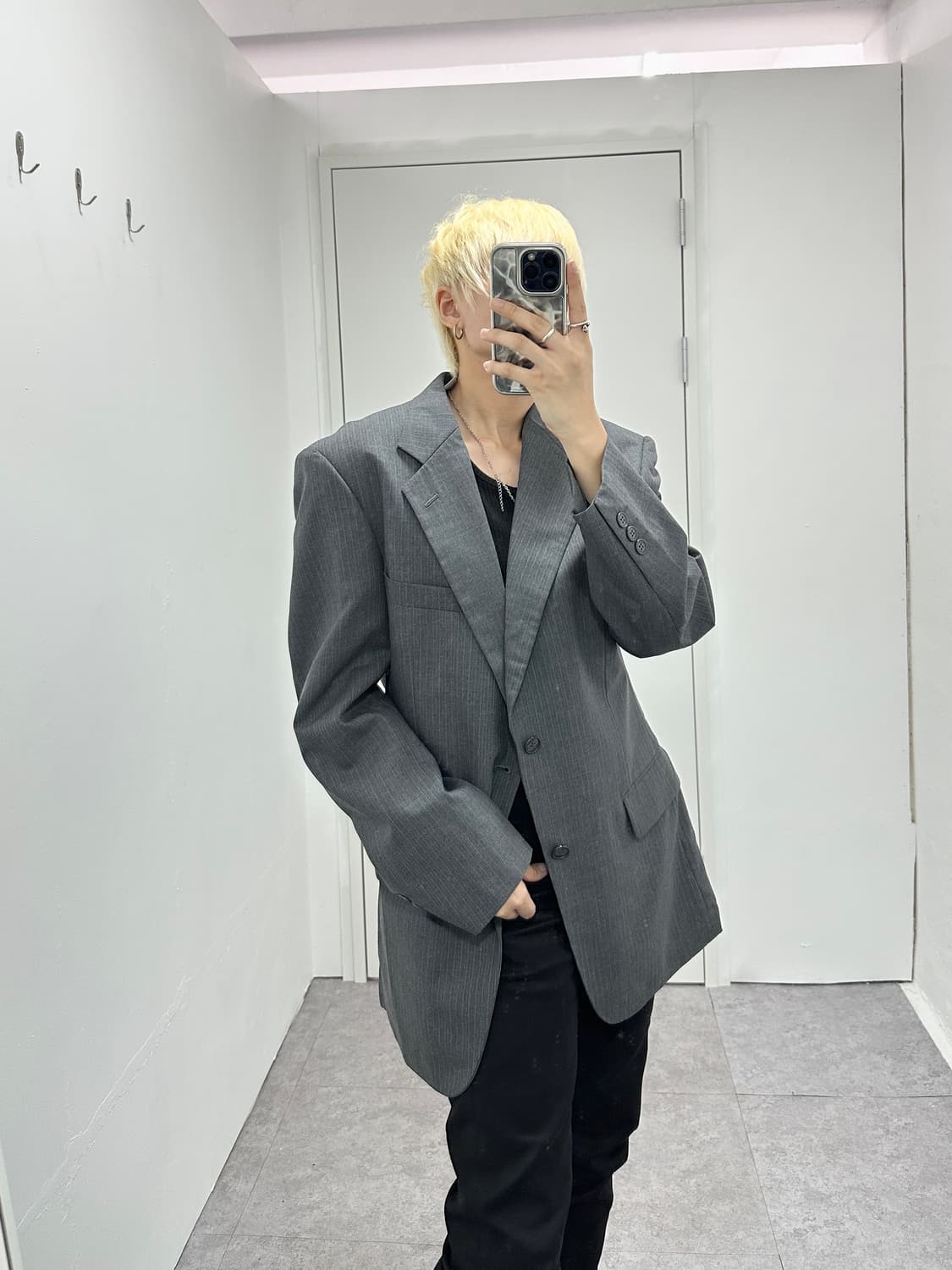 Vintage Dan Valentino Paris gray jacket 상품이미지2