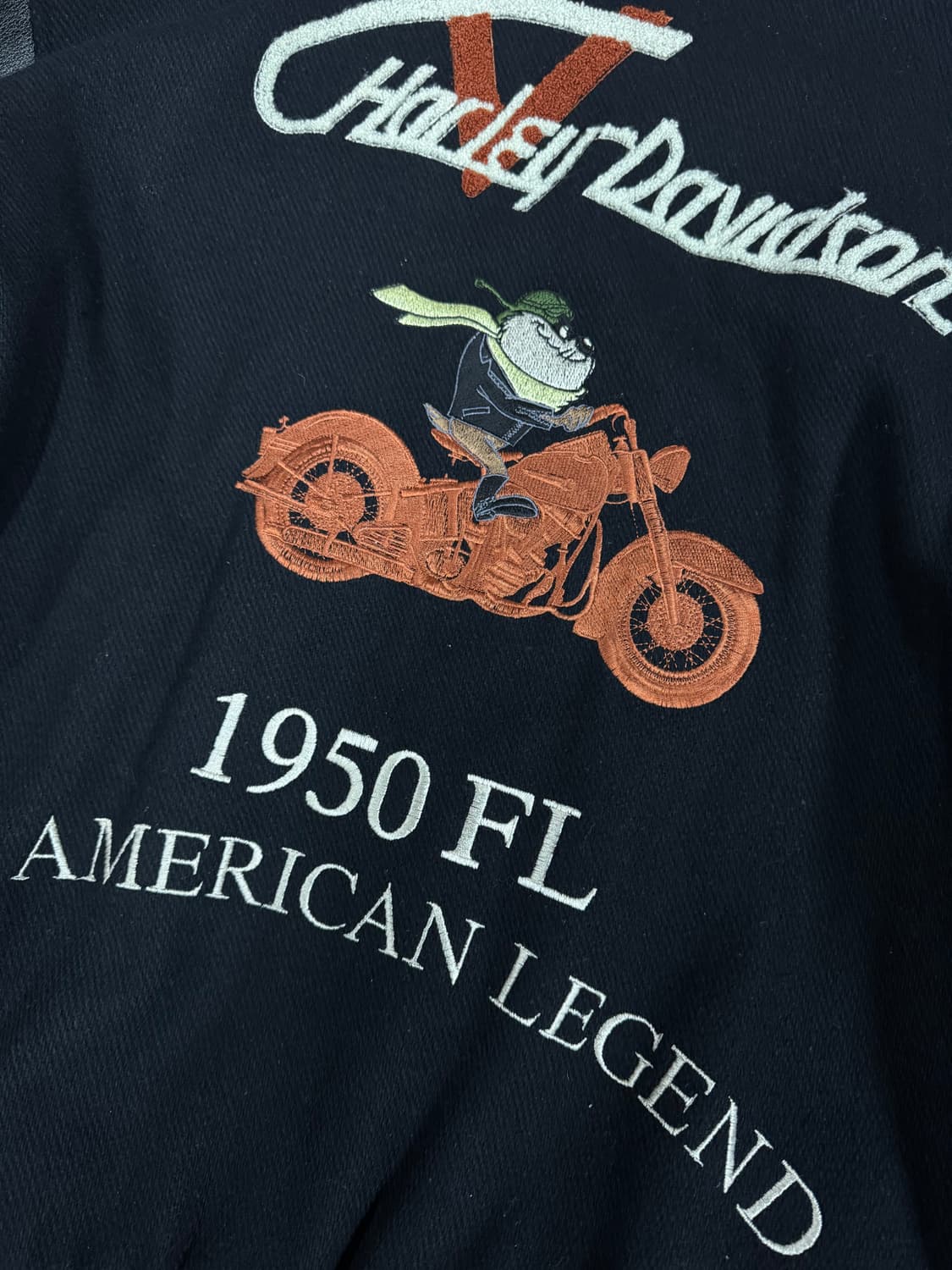 할리데이비슨 워너브라더스 타즈 레더 바시티 자켓L 상품이미지2