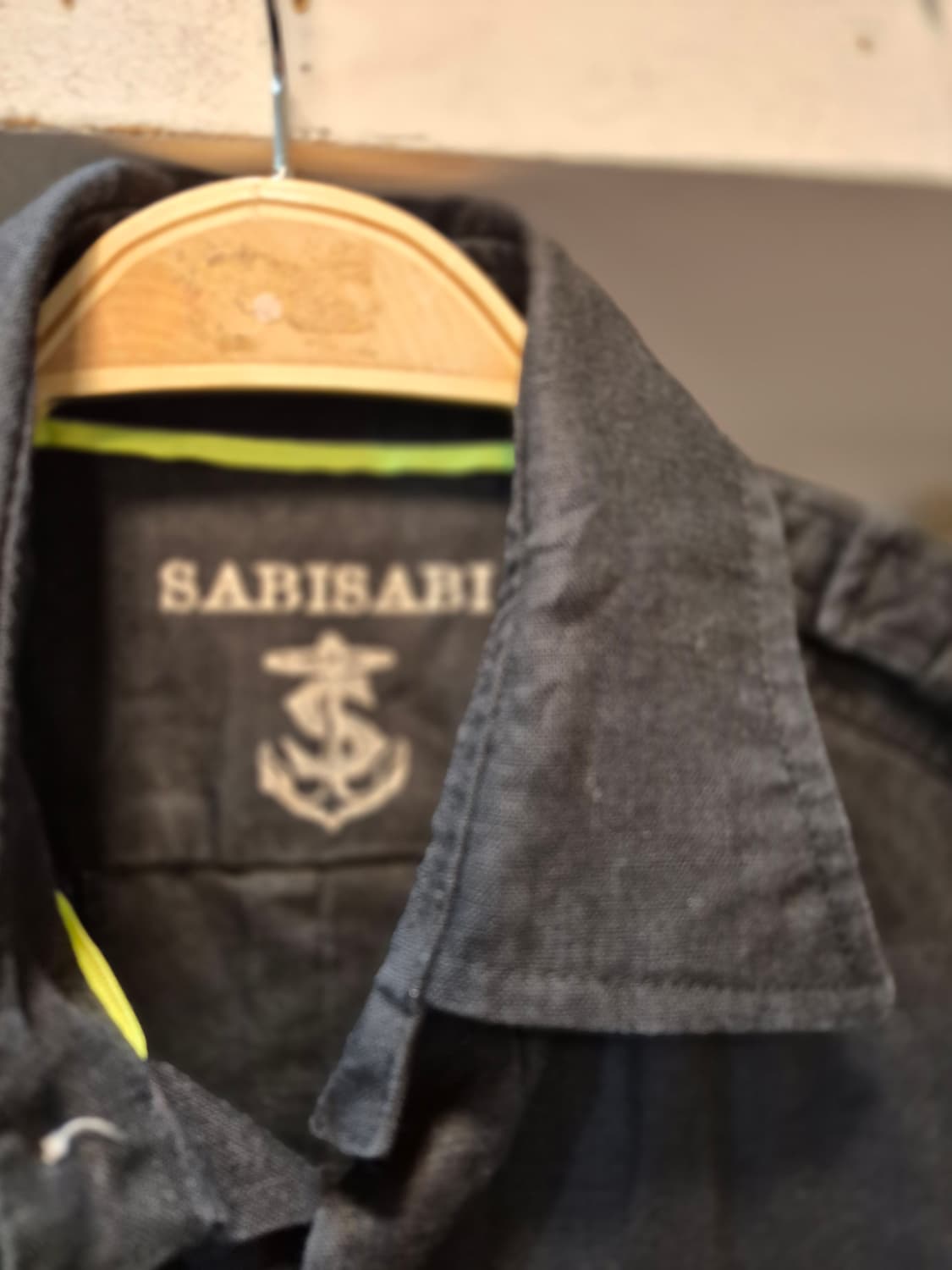 SABISABl블랙견장 린넨셔츠 상품이미지3