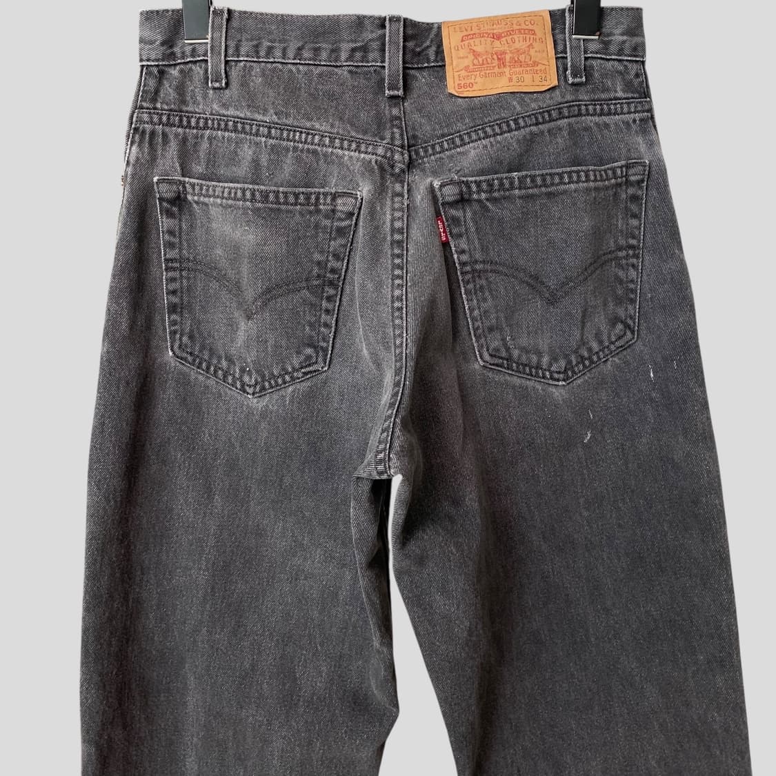 (30)90s 리바이스560 흑청 데님 청바지 상품이미지5