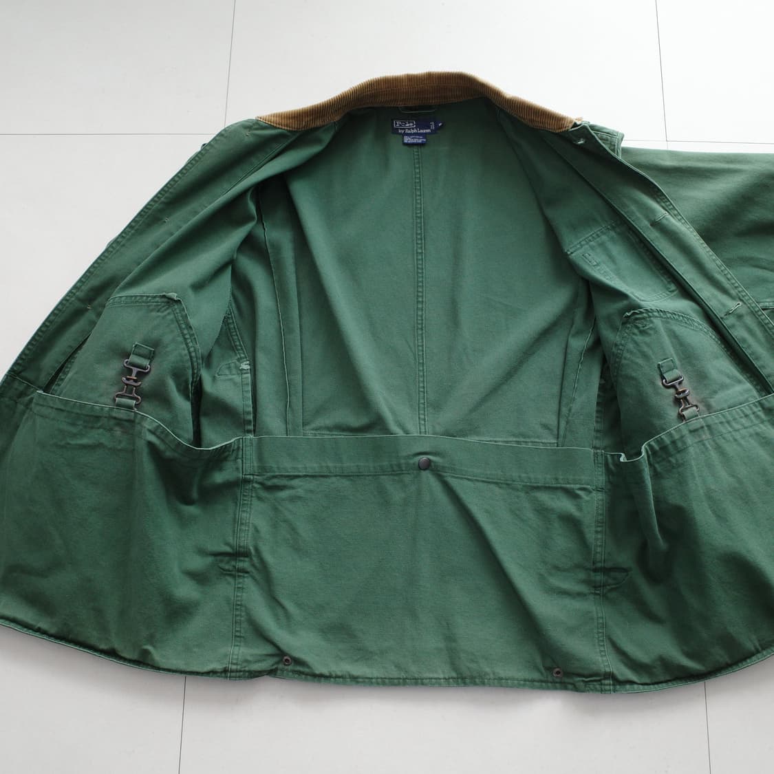 90s 폴로 랄프로렌 모호크 코튼 헌팅 필드 자켓 그린 (M) 상품이미지5