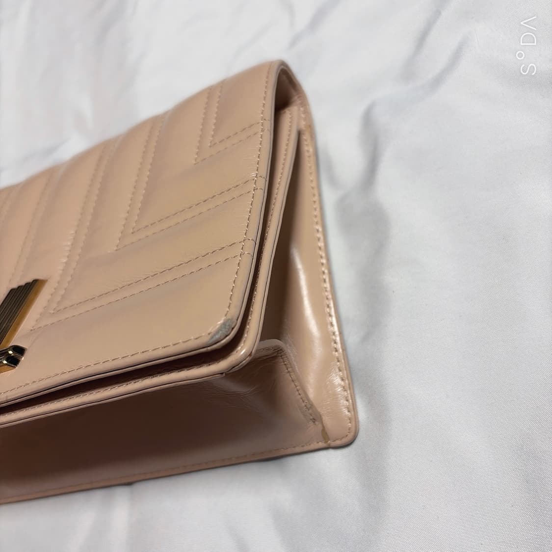 LANVIN 랑방 퀄팅 체인 크로스백 핑크베이지 상품이미지7