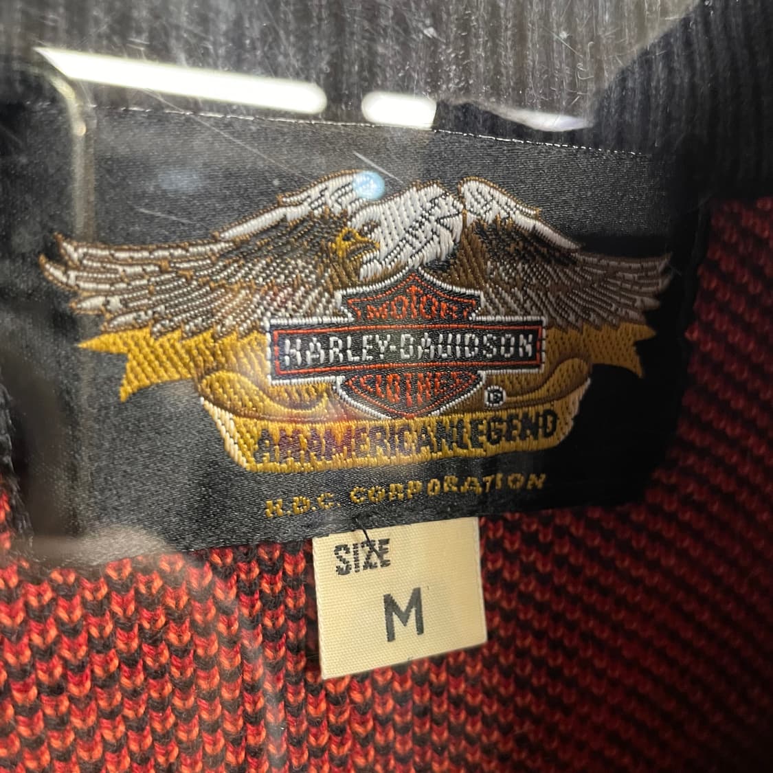 90s 할리데이비슨 플레임 니트집업 상품이미지8