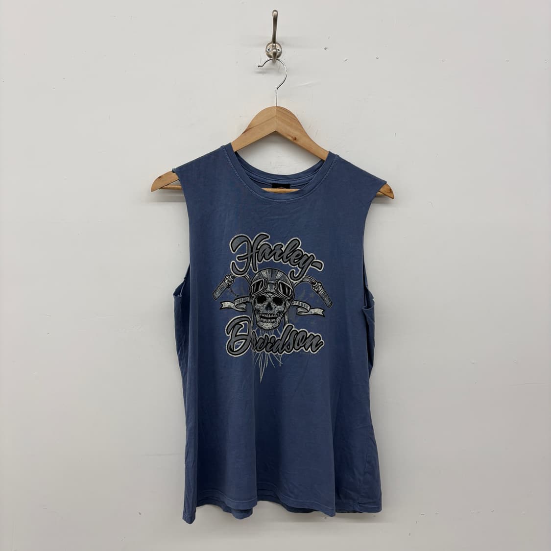 할리 데이비슨 스컬 나시티 블루 여성 XL 상품이미지1