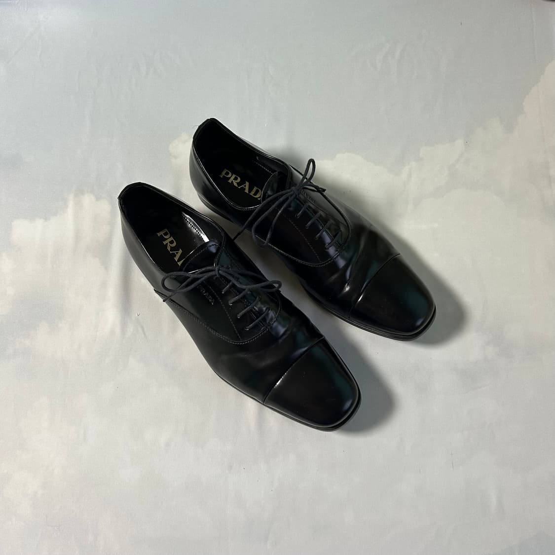 Prada spazzolato cap toe derby 상품이미지2