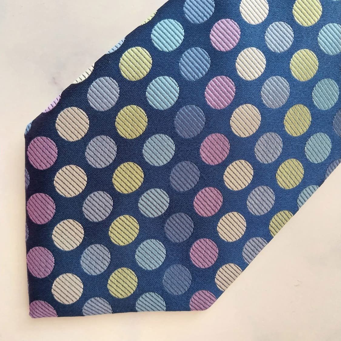 마이클코어스 블루 도트 패턴 넥타이 8.4cm 새상품 K2420 상품이미지7