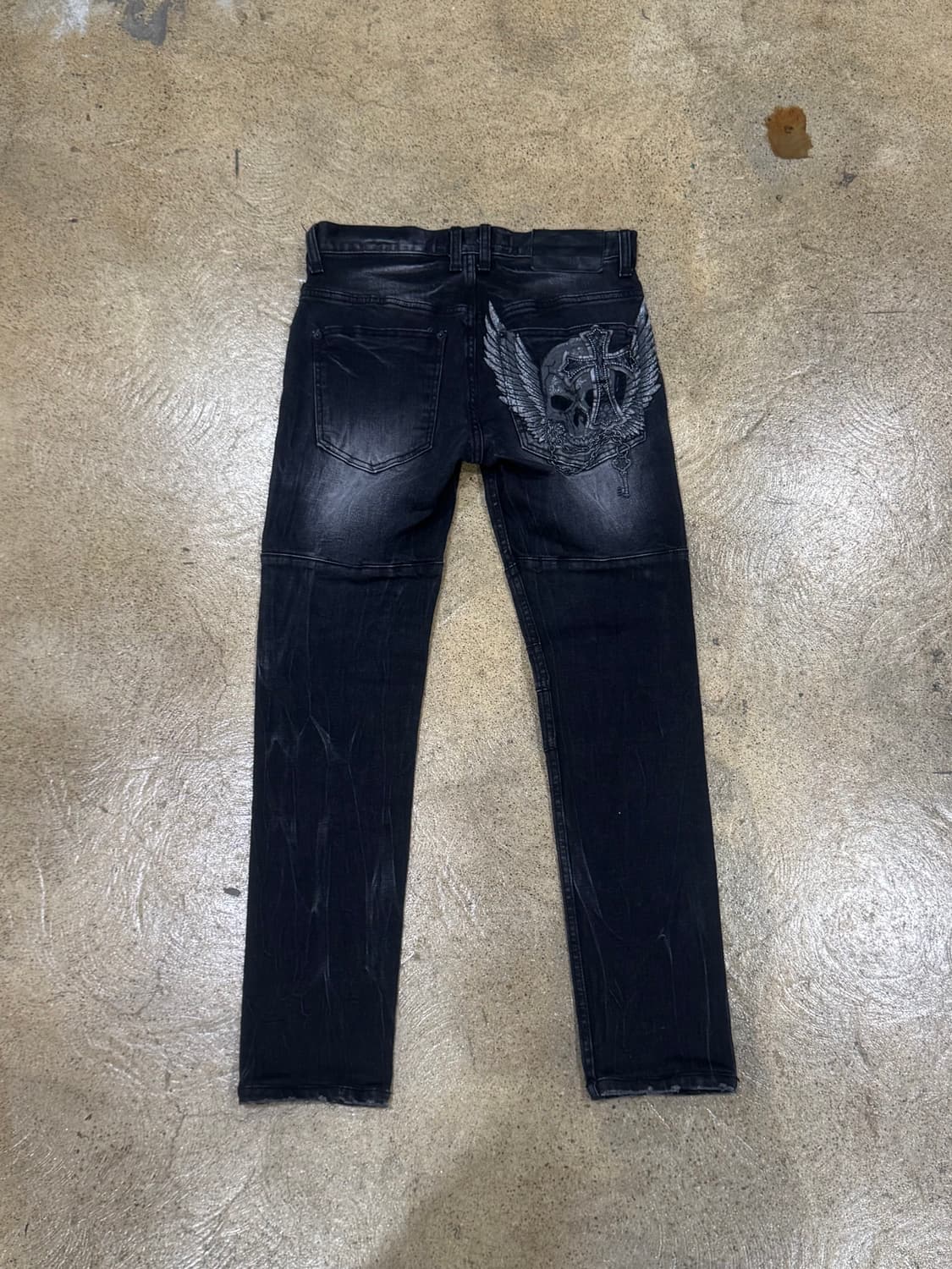 00s Skull Wing Street Fit denim jeans 상품이미지5