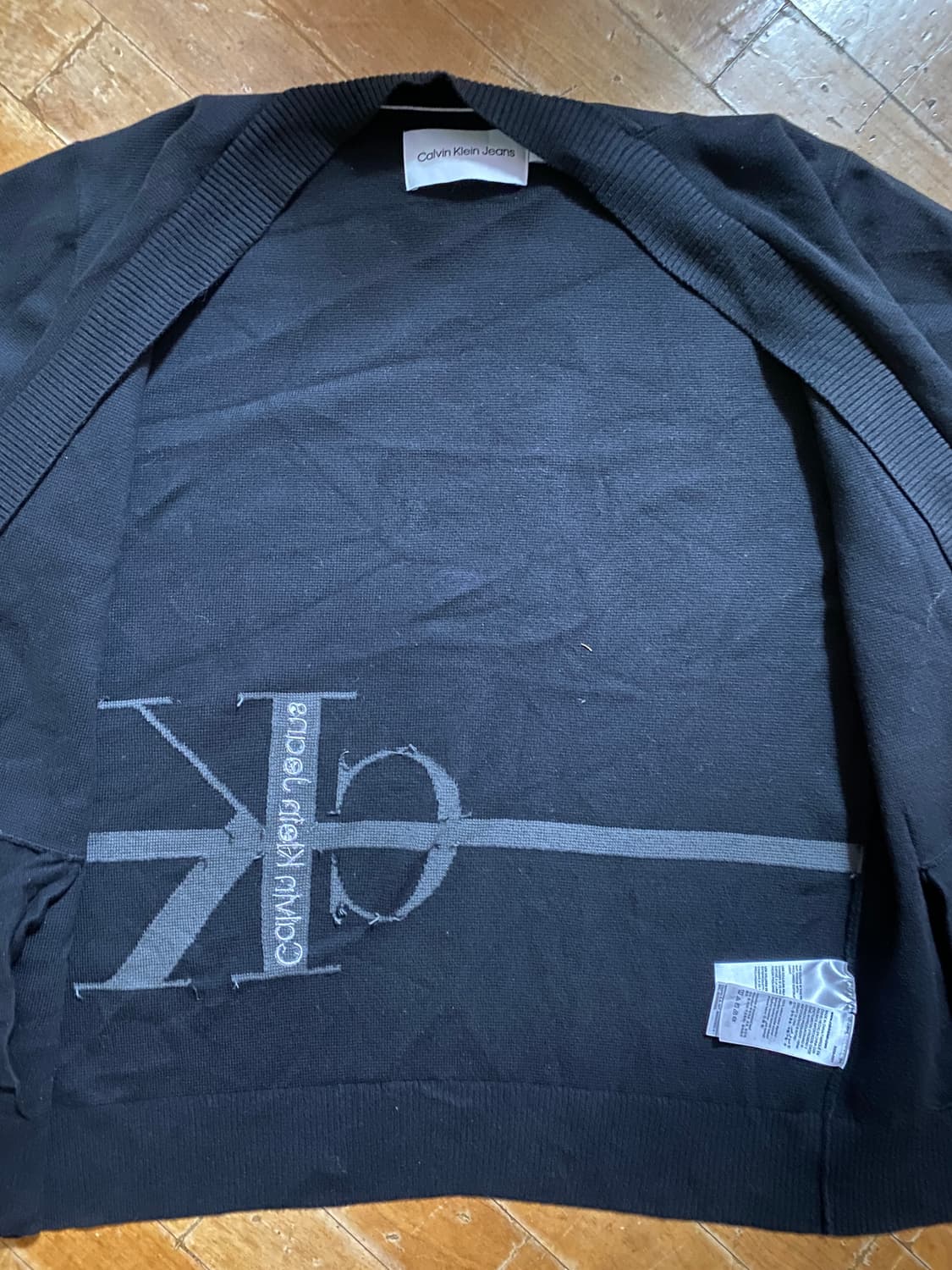 Calvin Klein Jeans 블랙 가디건 L (105) 상품이미지4