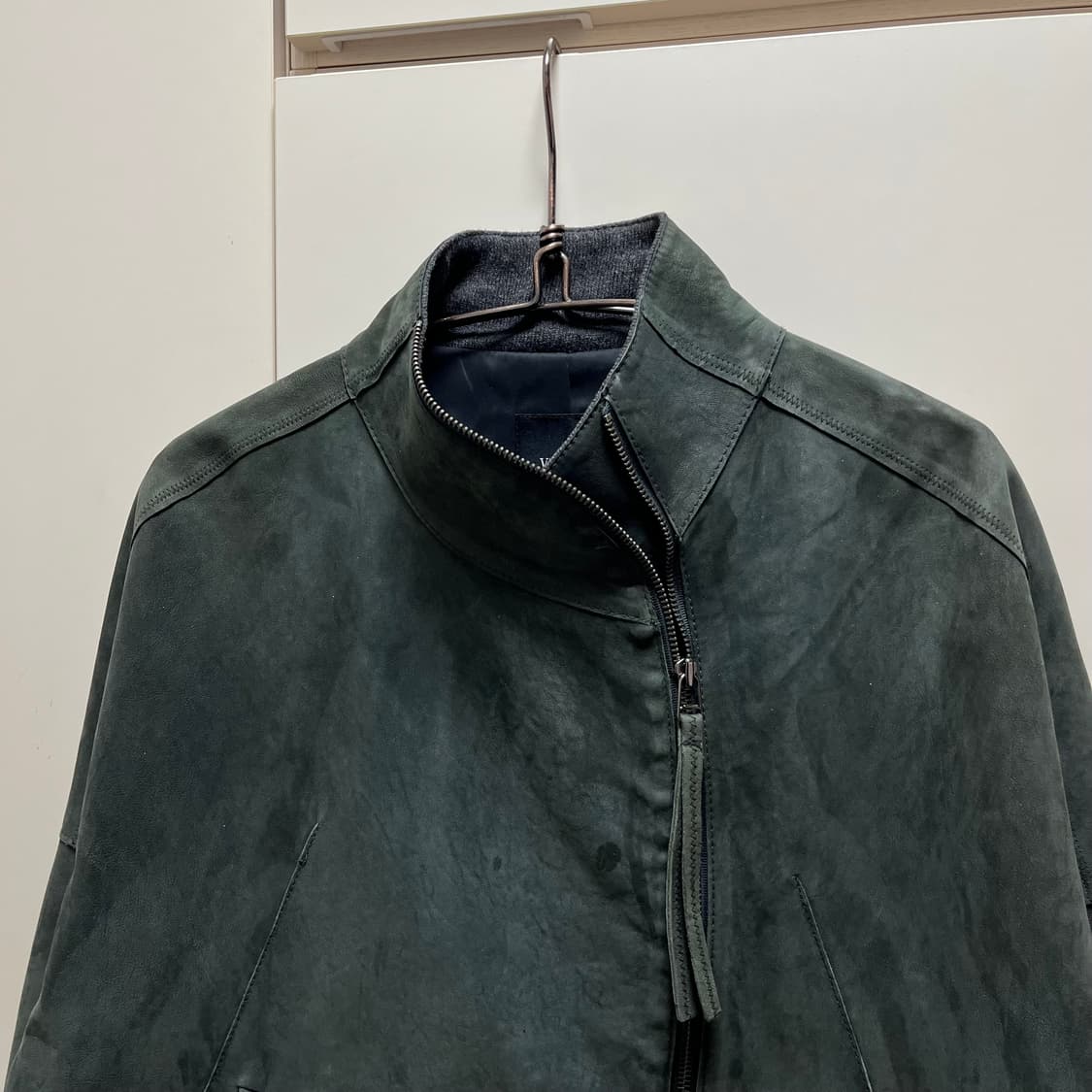 빈티지 비대칭 하이넥 램스킨 펜싱자켓 상품이미지5