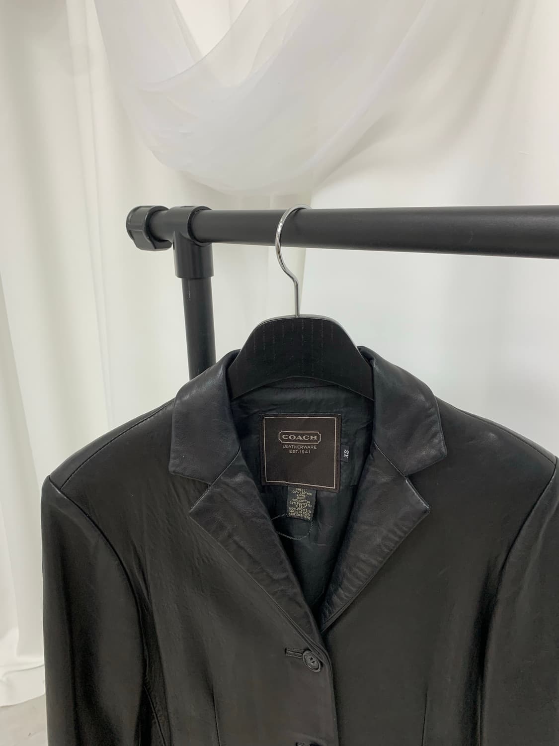 Coach leather blazer 상품이미지3