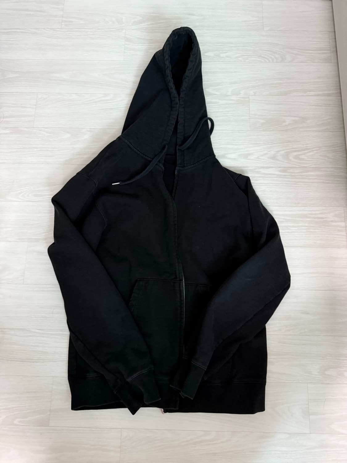 블랙 후드집업 상품이미지2