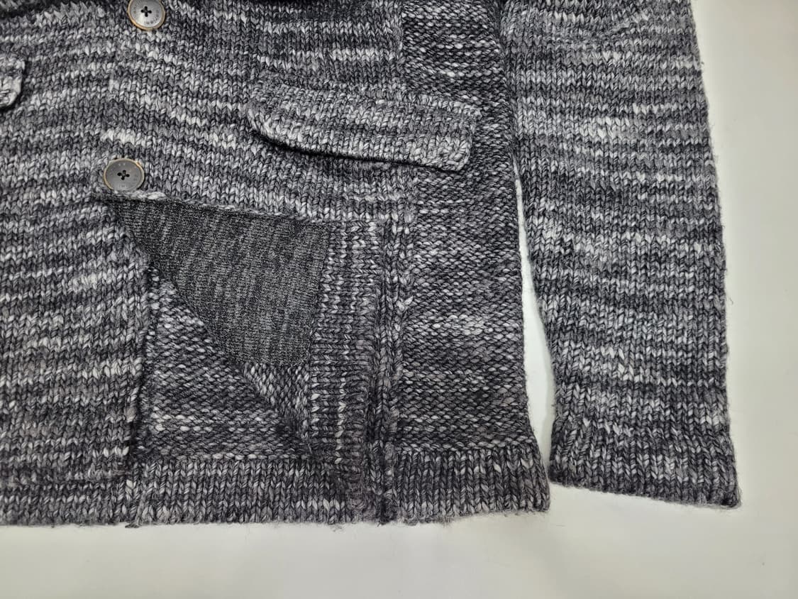 series 시리즈 니트 롱 가디건 / 남 105 (슬림핏) 블랙 그레이 상품이미지6