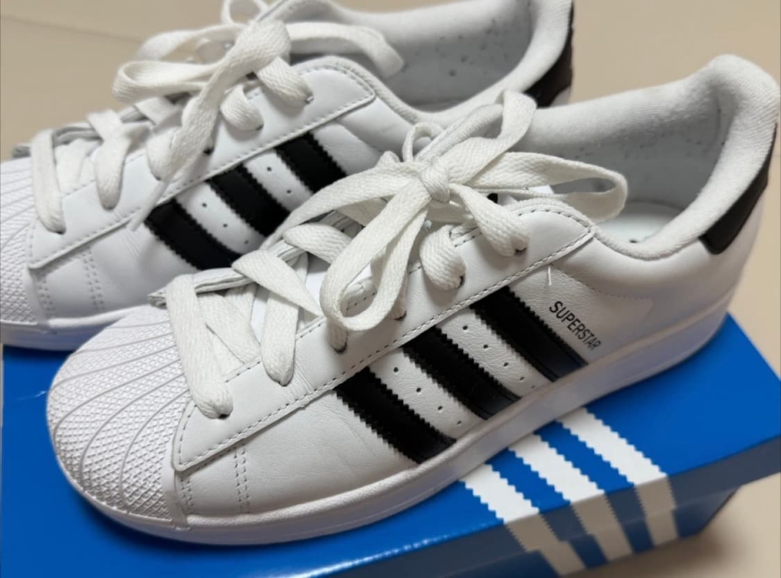 아디다스 슈퍼스타 II 흰검 240mm 상품이미지3