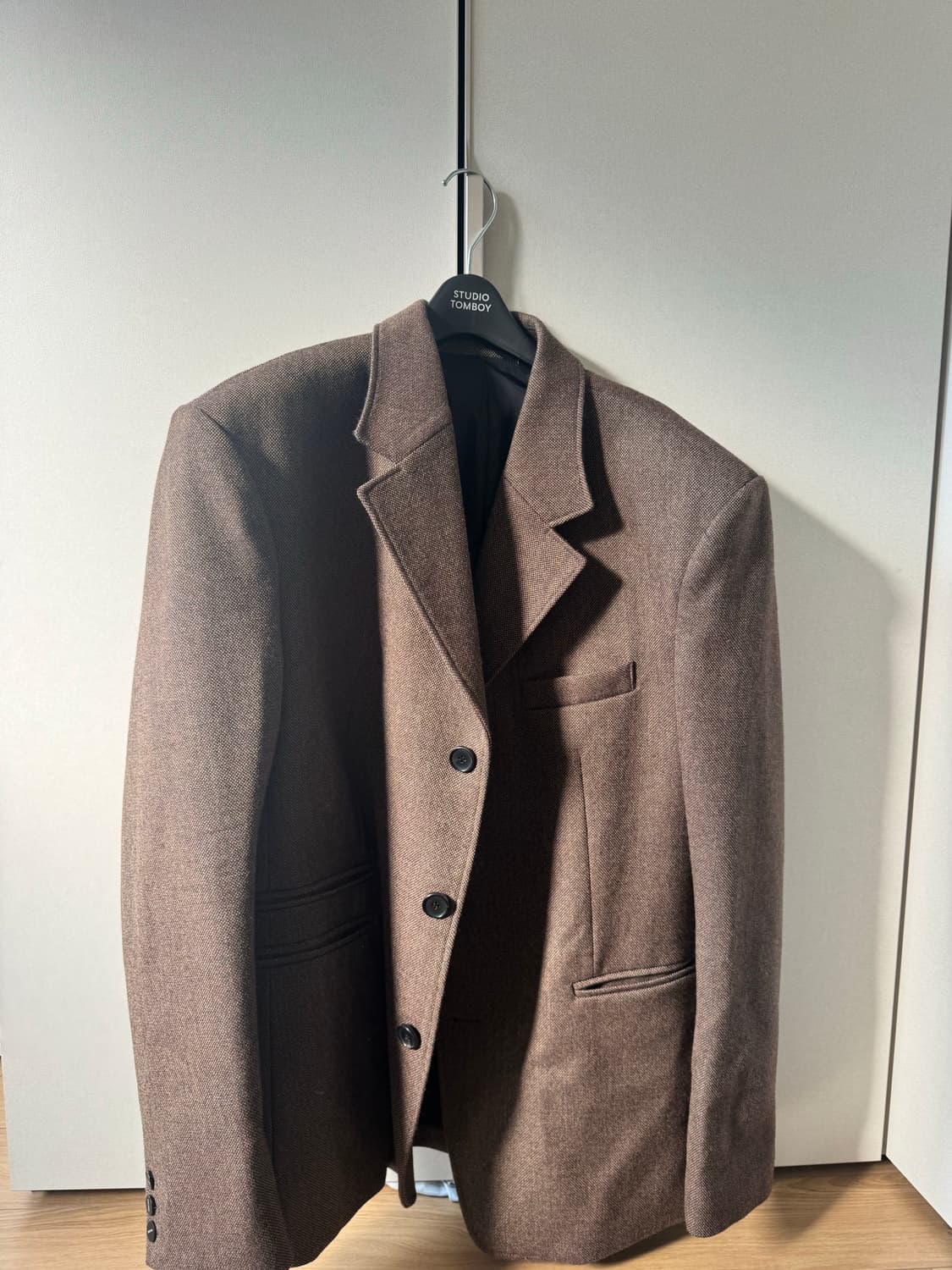 알렌느 브라운 트위드 울블레이저 상품이미지1