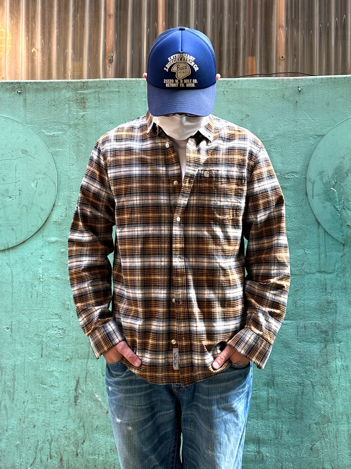 칼하트 체크 셔츠 L 상품이미지6