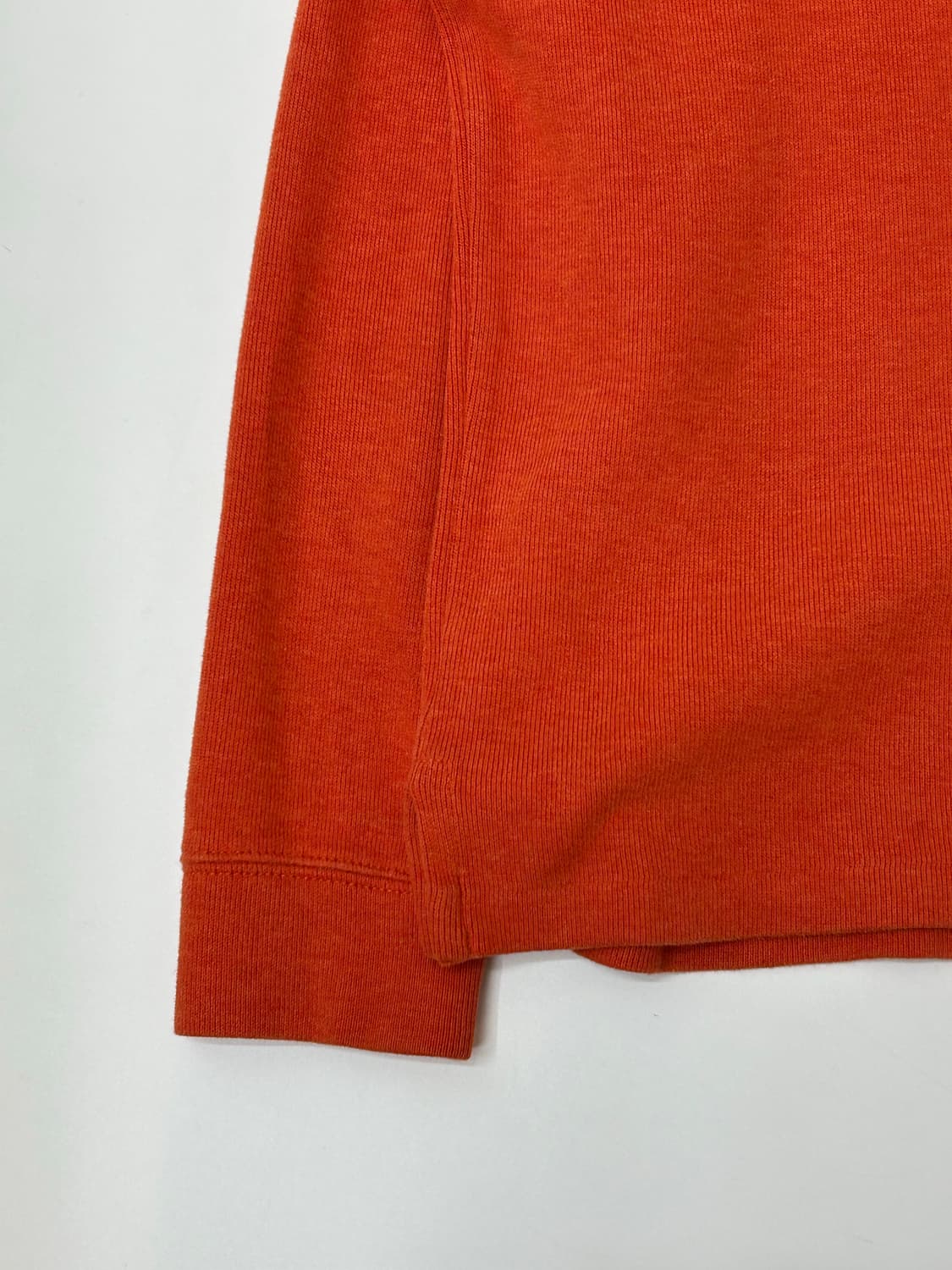 Polo 폴로 랄프로렌 오렌지 컬러 코튼 반집업 니트 상품이미지3
