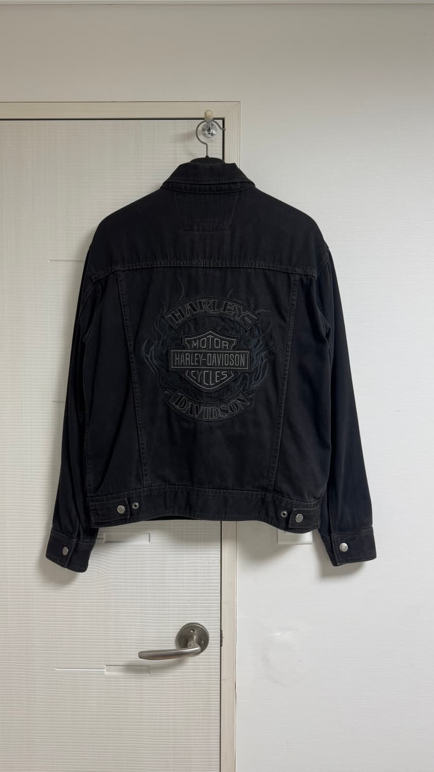 할리데이비슨 백로고 아플리케 데님 자켓 M 상품이미지1
