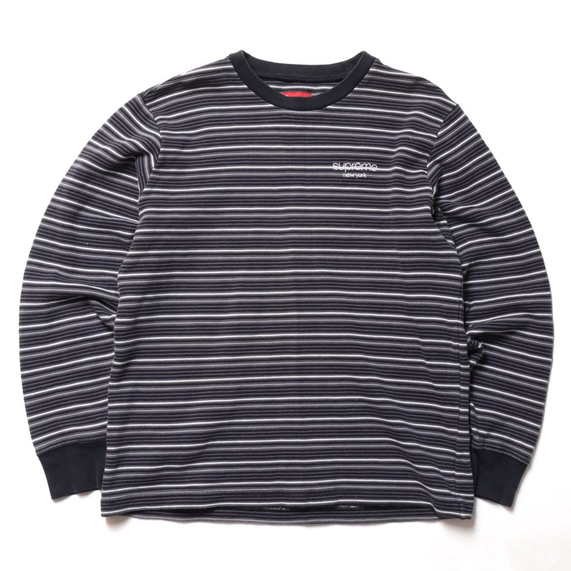 슈프림 Supreme Logo Stripe Long Sleeve  상품이미지1
