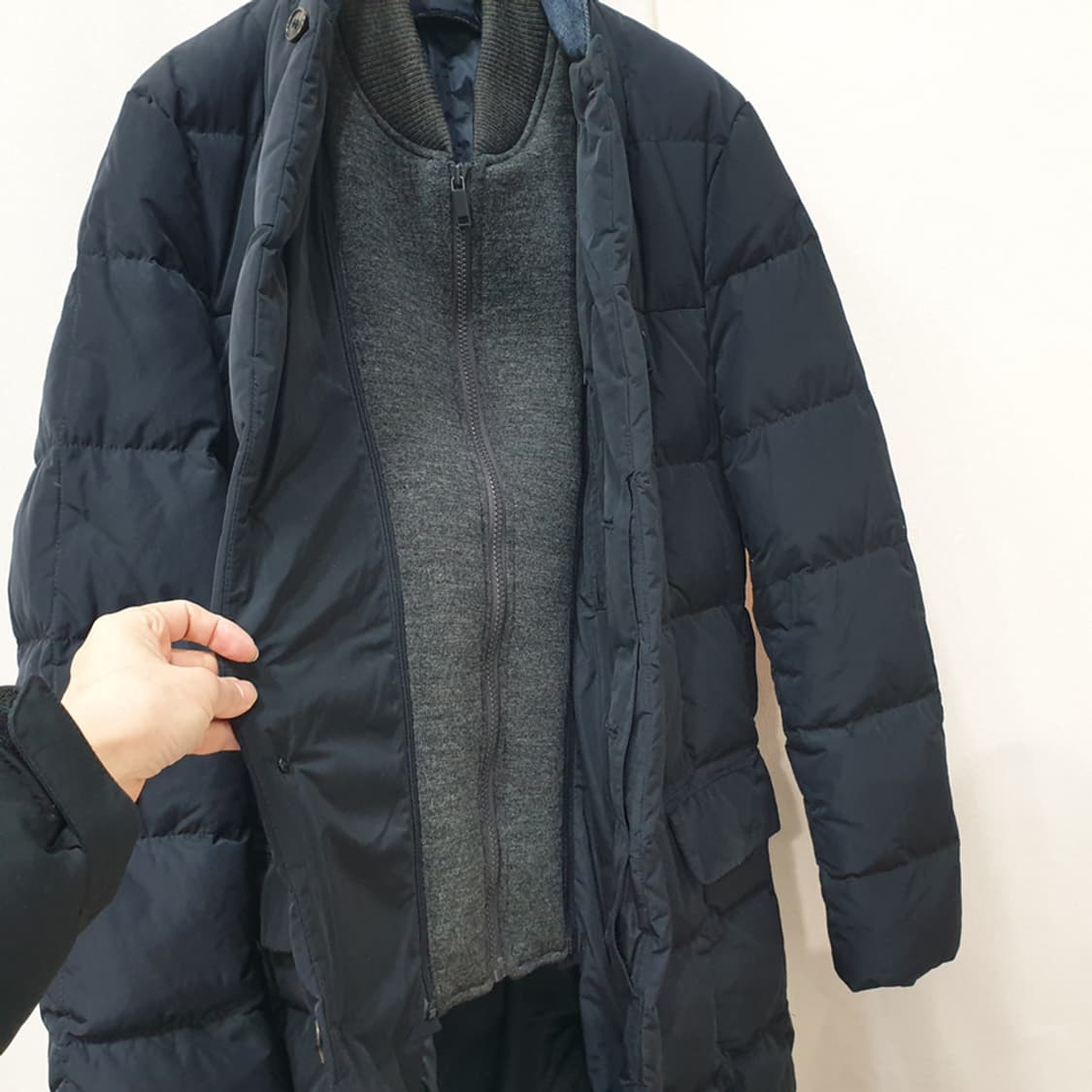 지오지아 하이넥 누빔 덕다운코트 100 상품이미지5