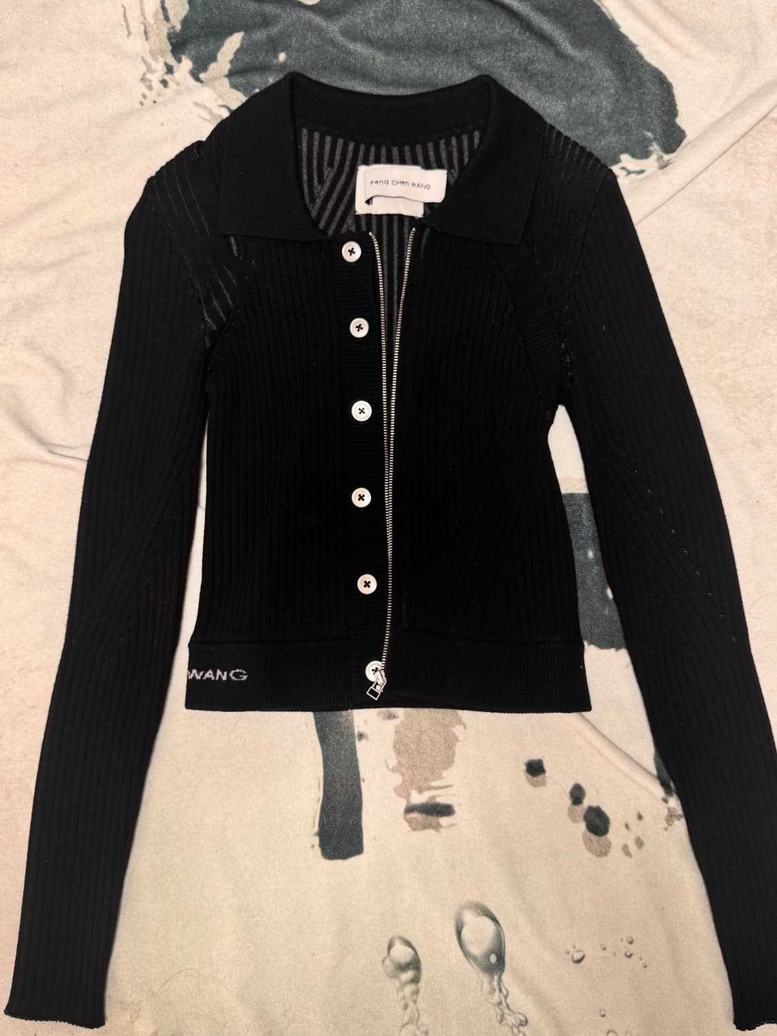 펑첸왕 니트 집업 상품이미지5