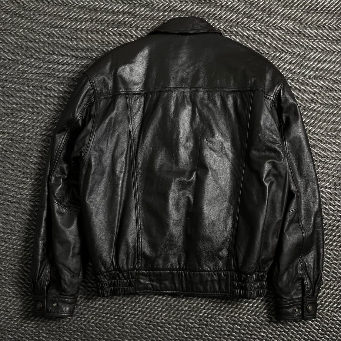 90s 베르사체 아카이브 알프레도 카우 레더 자켓y 4361 상품이미지6