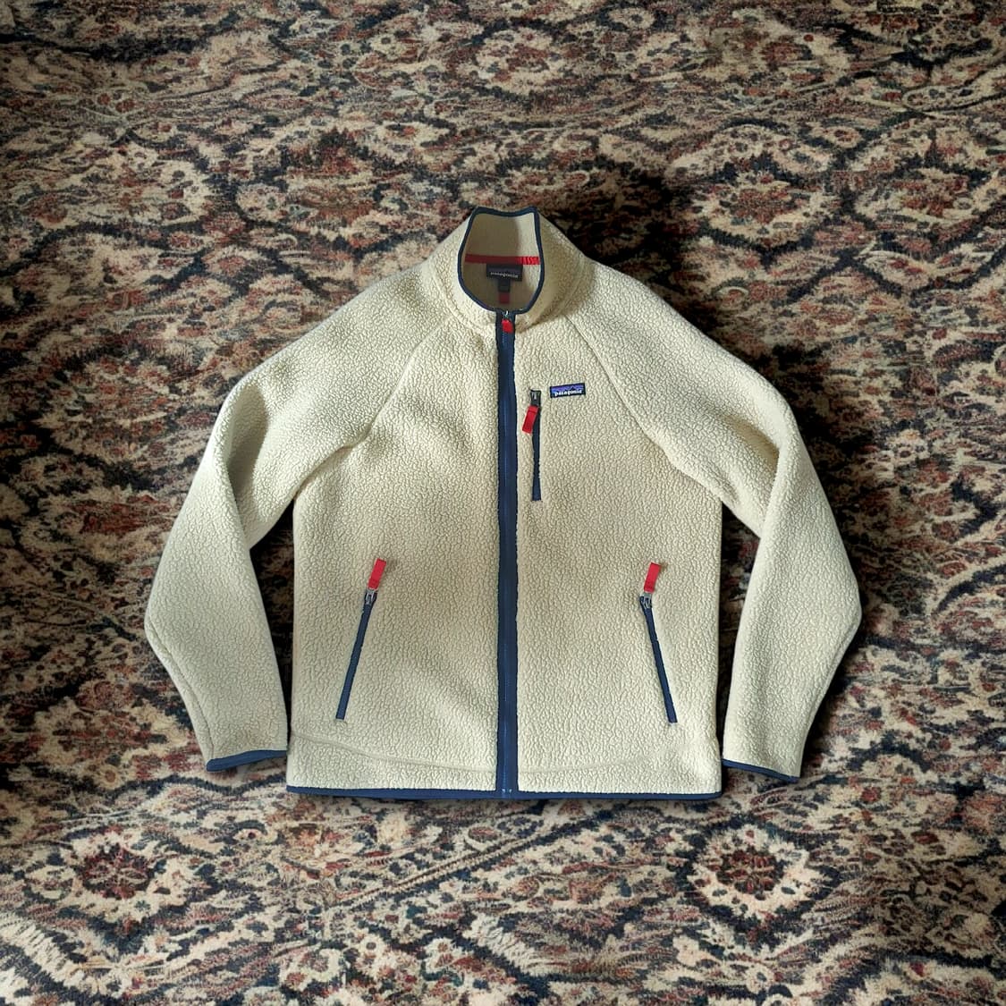 맨즈L) 파타고니아 레트로 파일 플리스 후리스 집업 자켓 내츄럴 베이지 상품이미지1