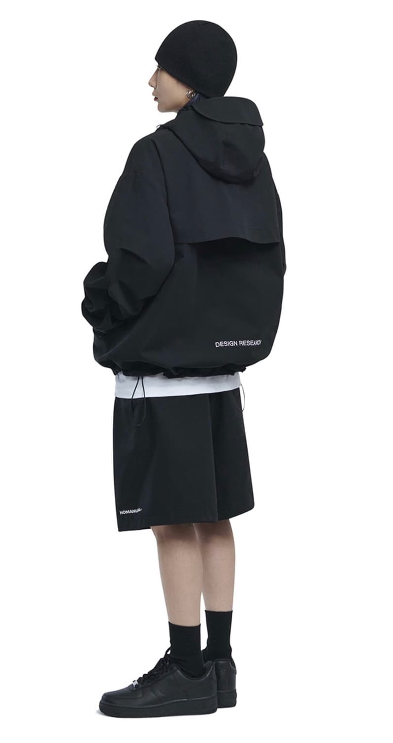 노매뉴얼 페논 윈드 쉘 블랙 바람막이 L 상품이미지2