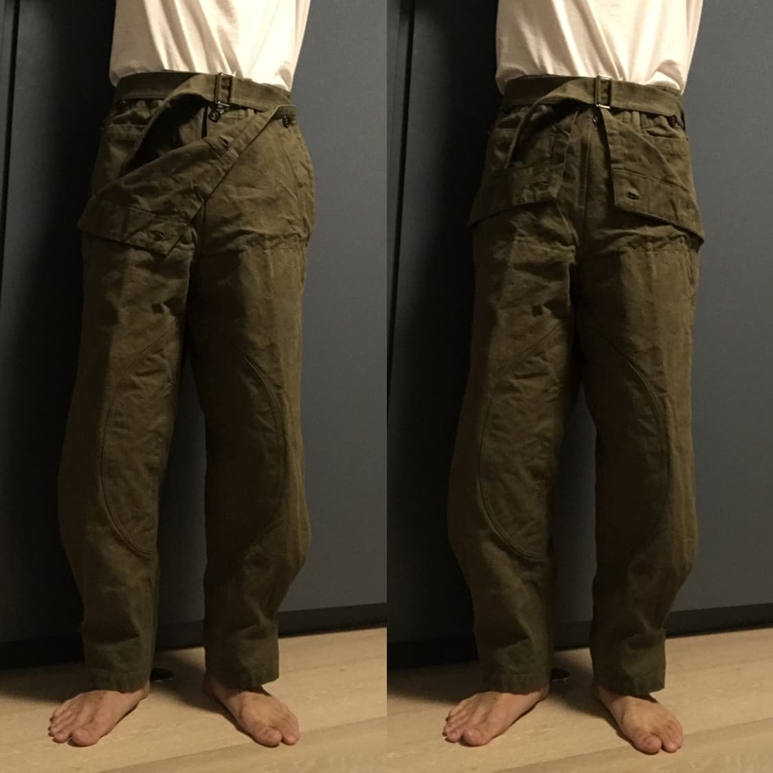 사이즈1 민트급 50년대 프랑스군 모터사이클병 오버팬츠 상품이미지10