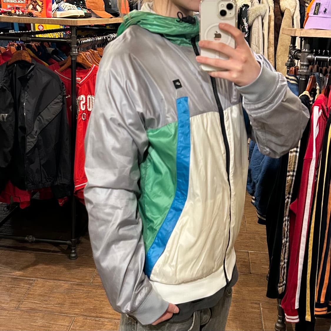 [HI] 나이키 바람막이 그레이&화이트  상품이미지3