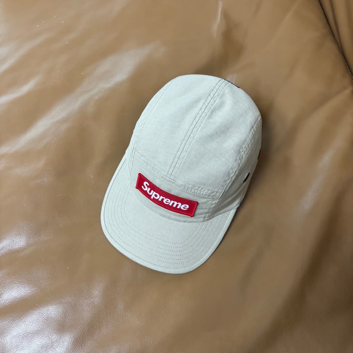 슈프림 캠프캡 모자 박스로고 25SS 밀리터리 탄 상품이미지5