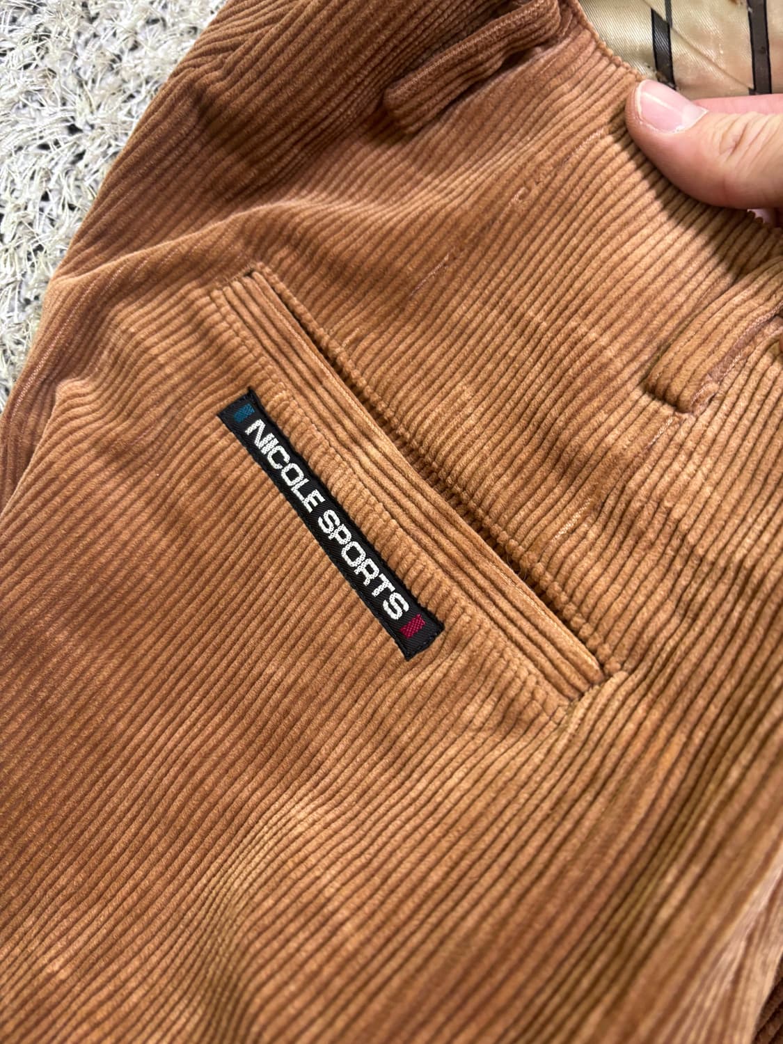 일제 NICOLE SPORTS 코듀로이 바지 34인치 상품이미지4