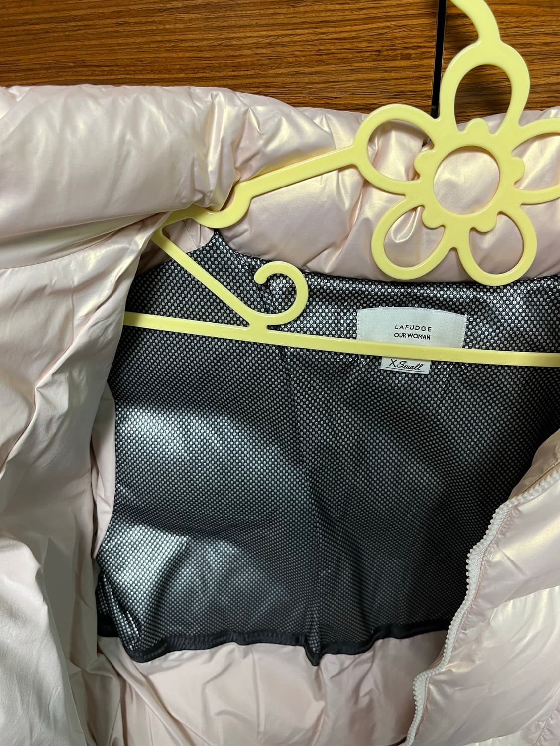 라퍼지 포 우먼 핑크 크롭 패딩 XS 상품이미지5