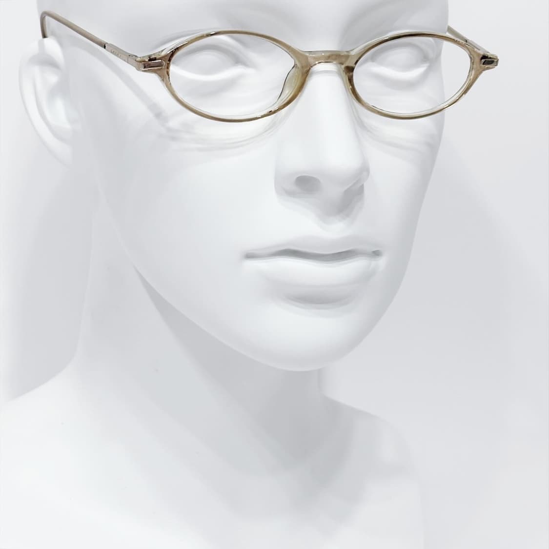 베이지 오벌 뿔테 데드스탁 빈티지안경 상품이미지5