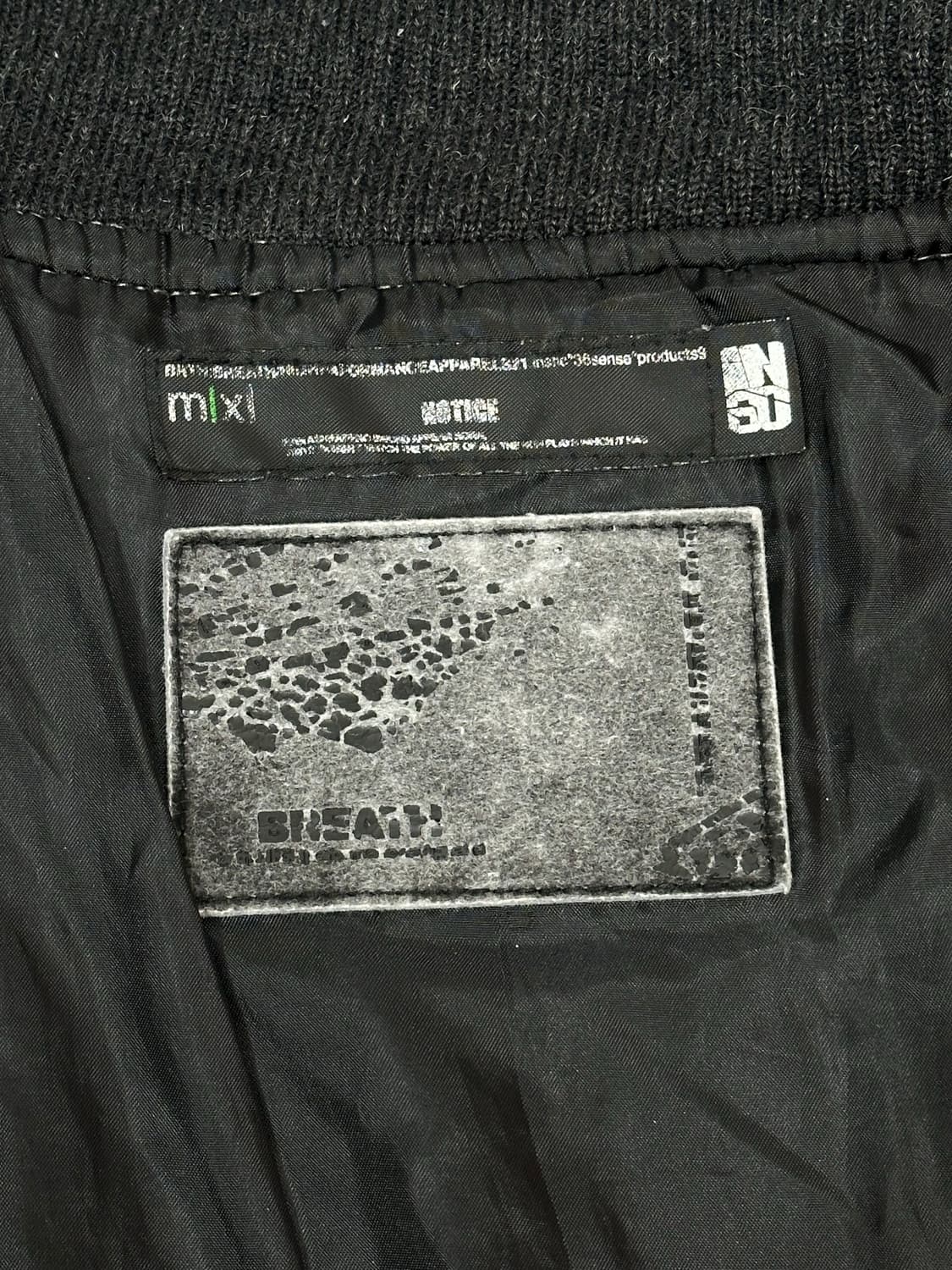 일본 빈티지 차콜 모직 자수 바시티 오버핏 스타디움 자켓  상품이미지7