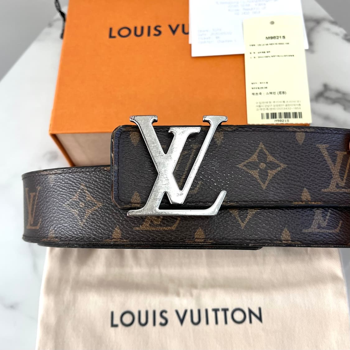 [A급/정품] 루이비통 LV 이니셜 리버서블 모노그램 벨트 상품이미지7