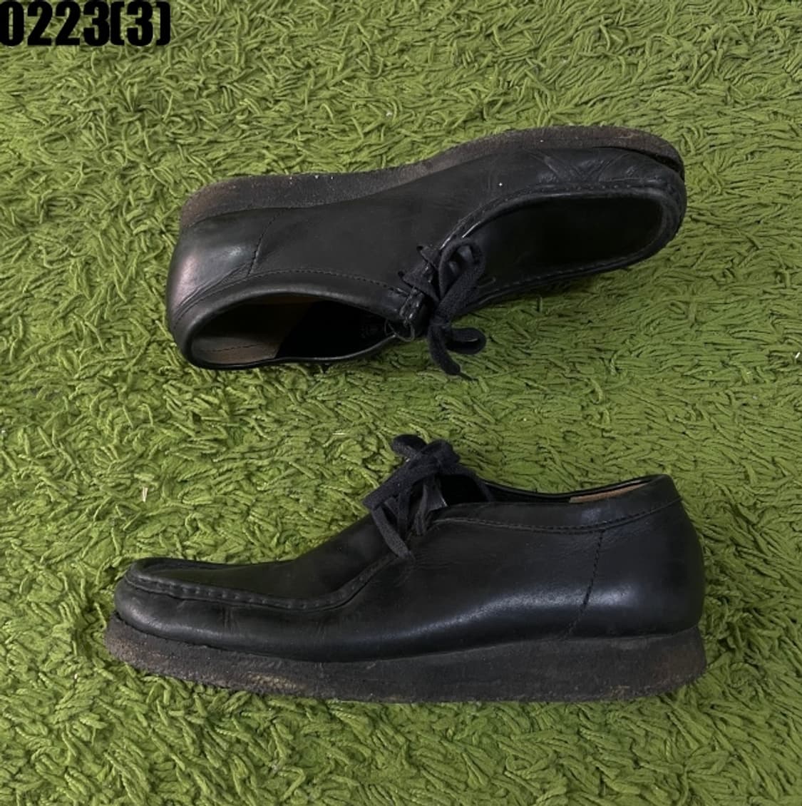 클락스 왈라비 블랙 레더 로퍼 상품이미지3