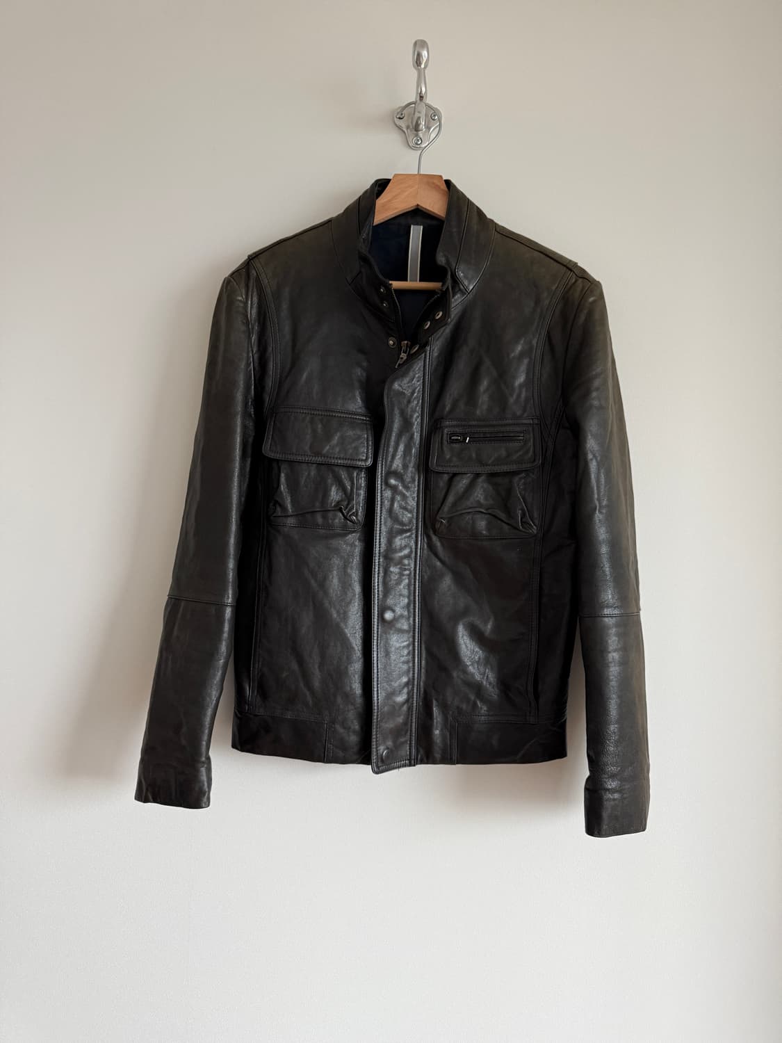 Pre owned 램스킨 레더자켓 상품이미지1