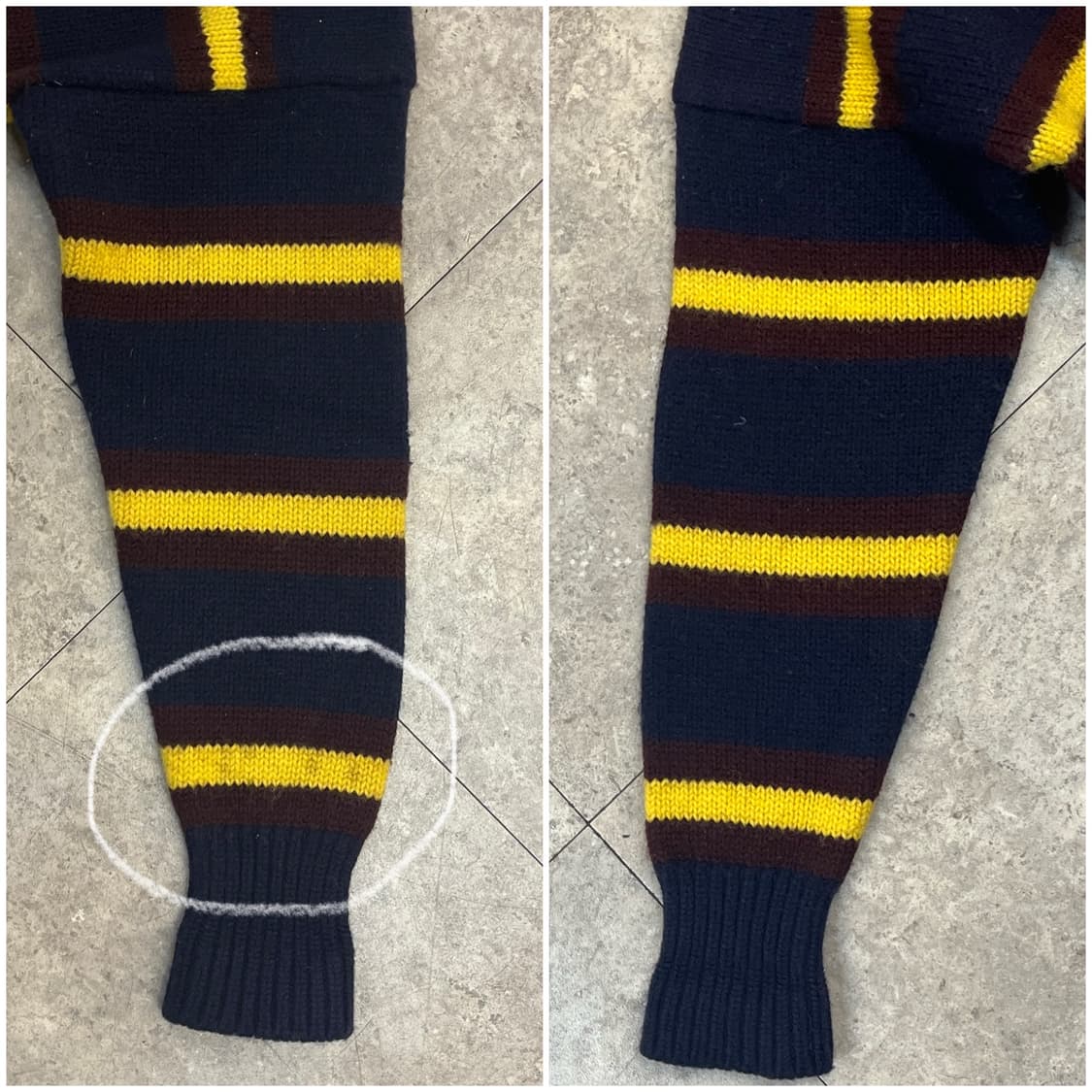 폴로 랄프로렌 스트라이프 울 니트 네이비 L#csz2542  상품이미지6