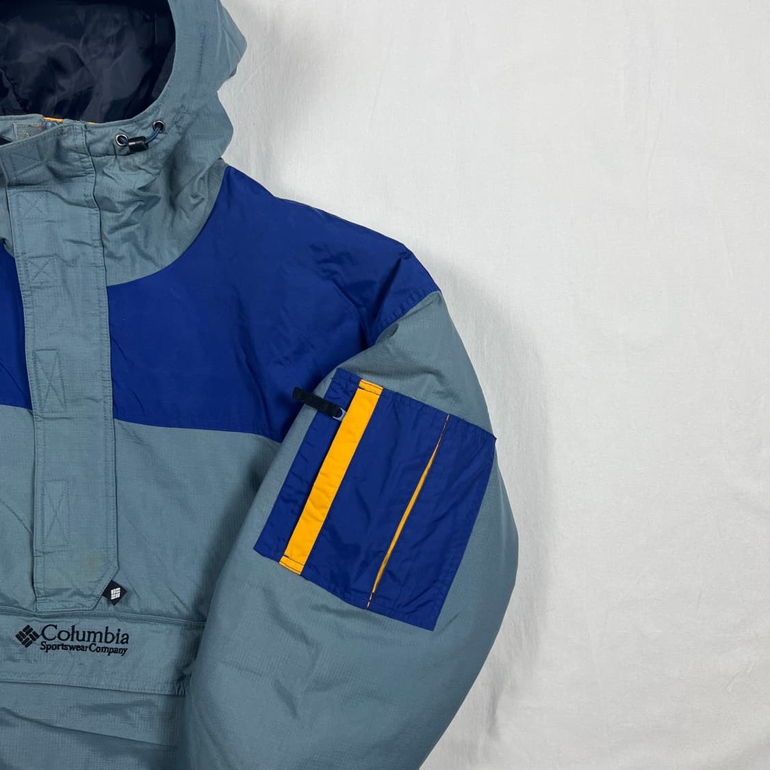 90’s 콜럼비아 스포츠웨어 풀오버 후드 푸퍼자켓 상품이미지4