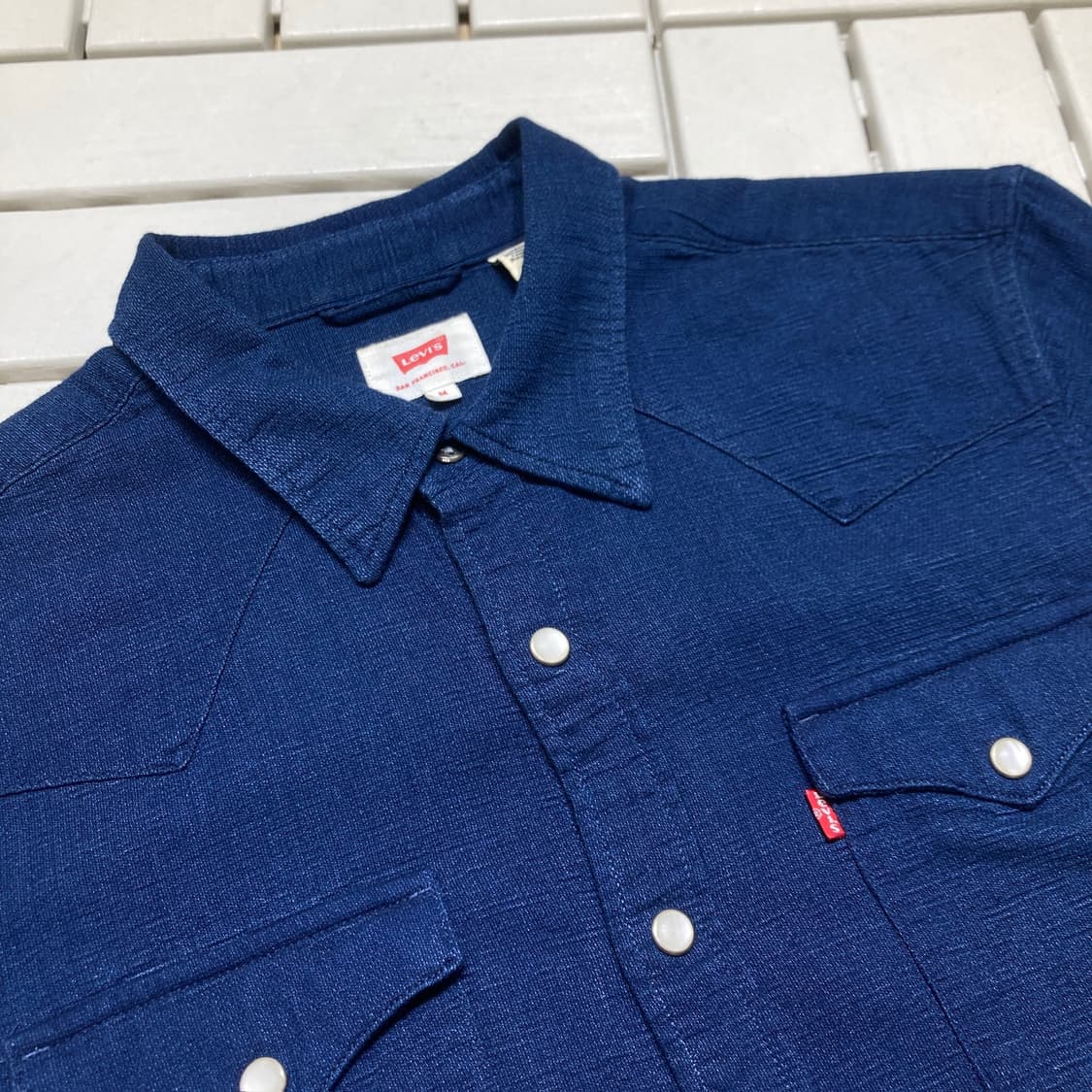 [M]리바이스 얇은 웨스턴셔츠 진청 0528 상품이미지2