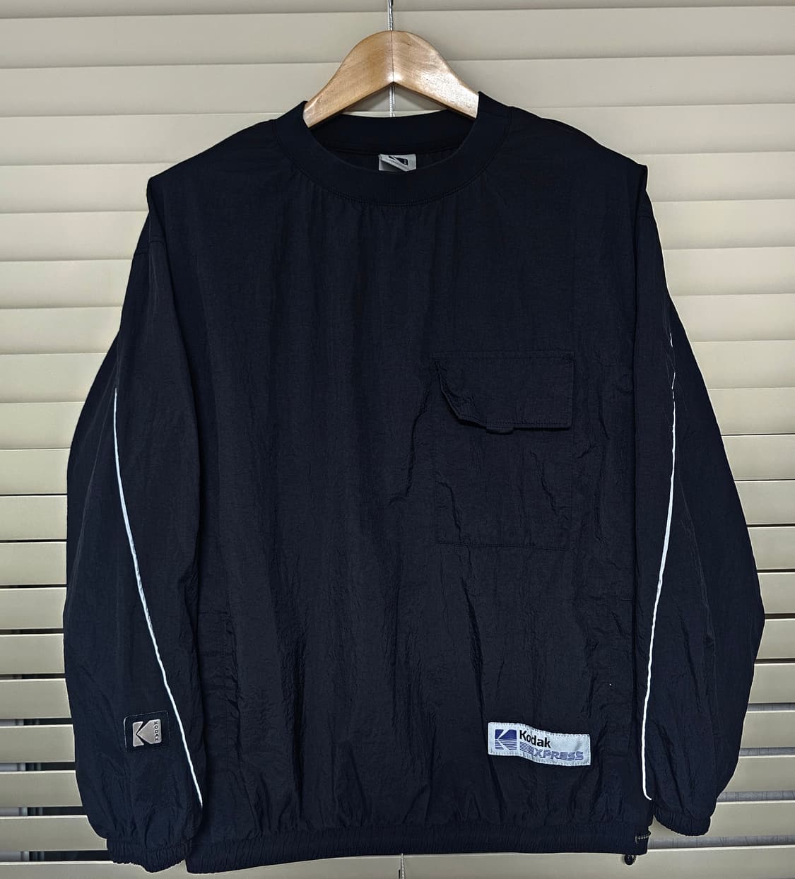 코닥 익스프레스 블랙 풀오버 바람막이 맨투맨 S 상품이미지1