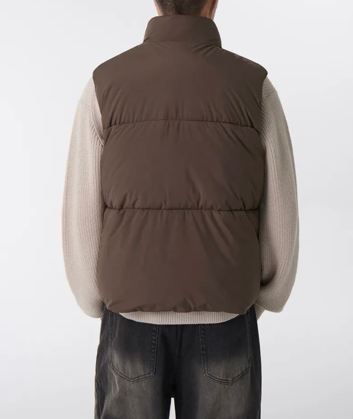 [2XL/XXL] 무신사 스탠다드 푸퍼 패딩 베스트 조끼 / 브라운 상품이미지2