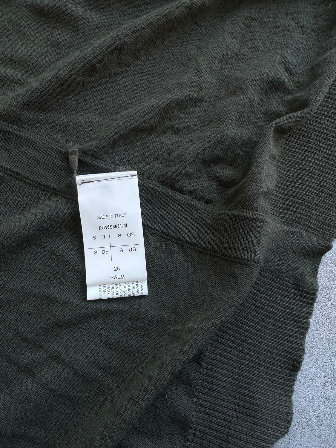 릭오웬스 2016 립 니트 가디건 상품이미지7