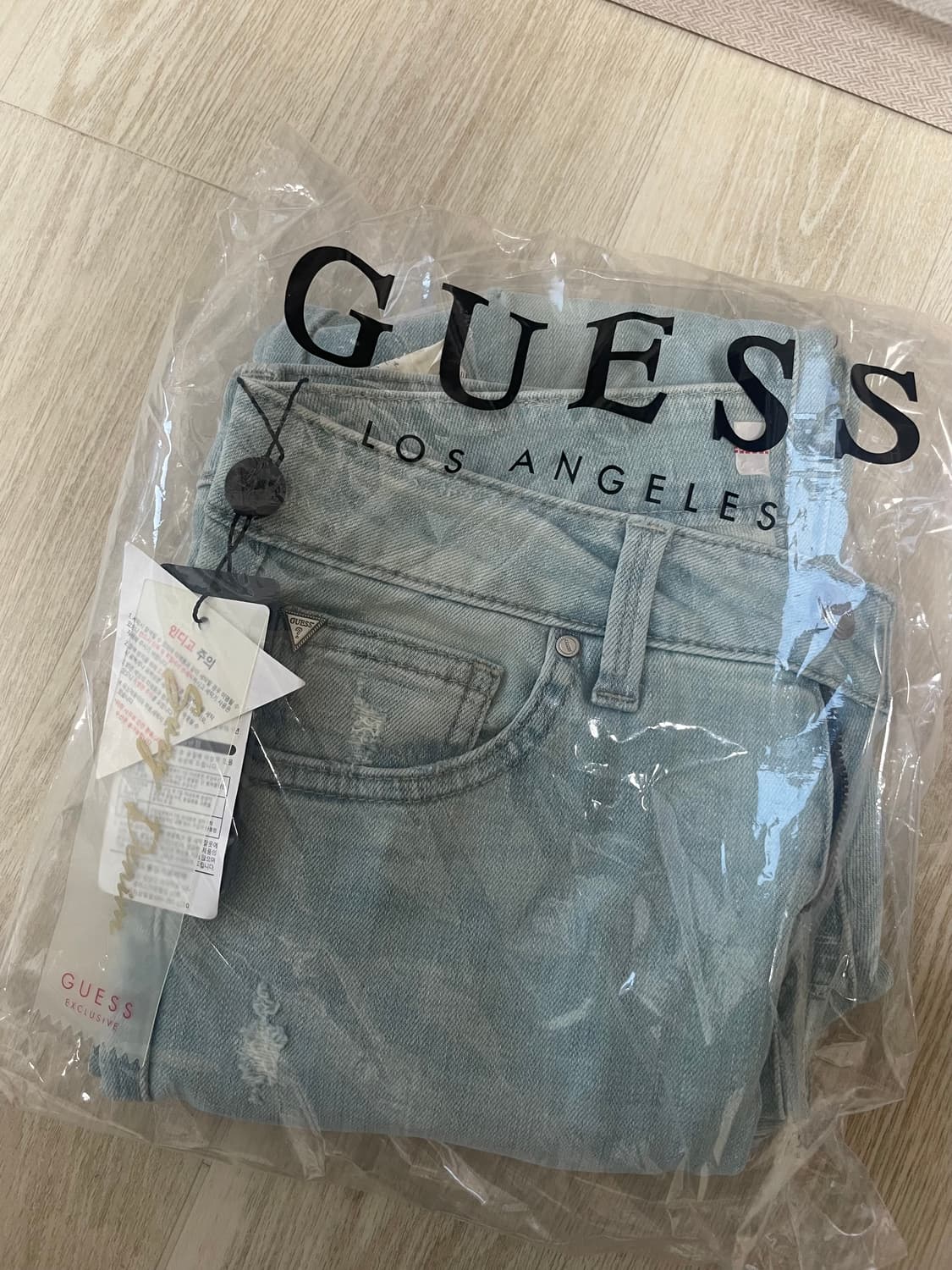 게스 수지 데님 부츠컷 팬츠 26 상품이미지5