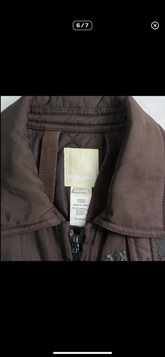 디젤 브라운 봄버 자켓 상품이미지6