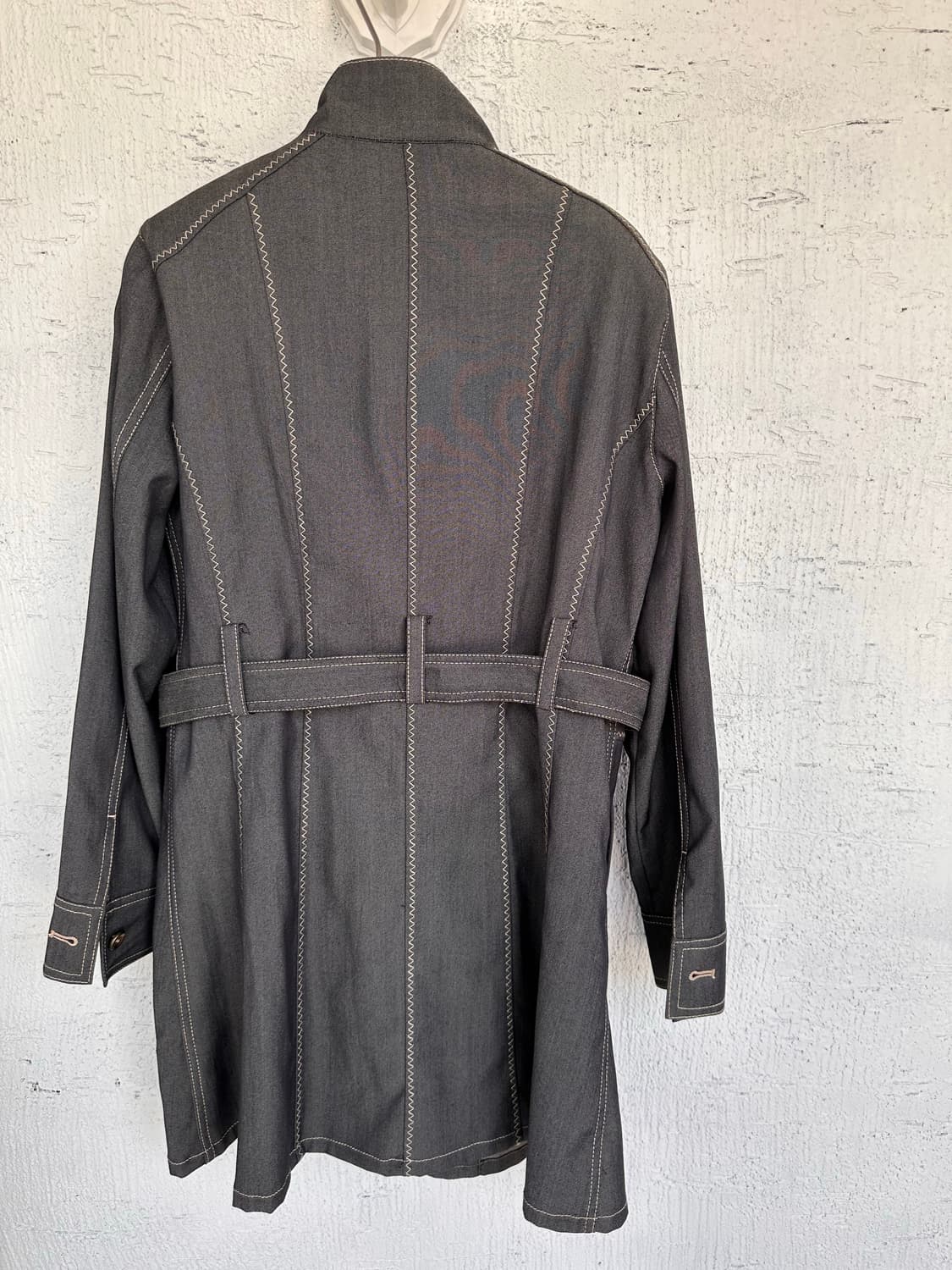 stitch point half neck trench coat 상품이미지8